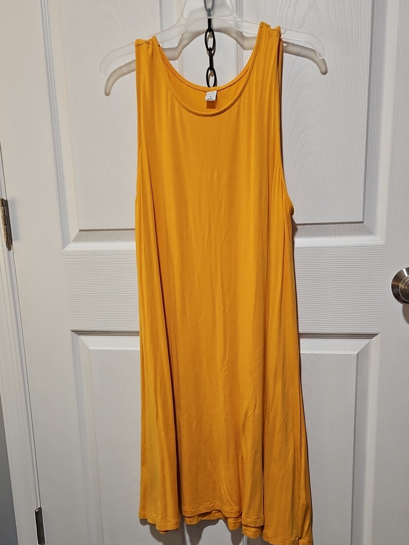 Old Navy Yellow Sleeveless Swing Mini Dress